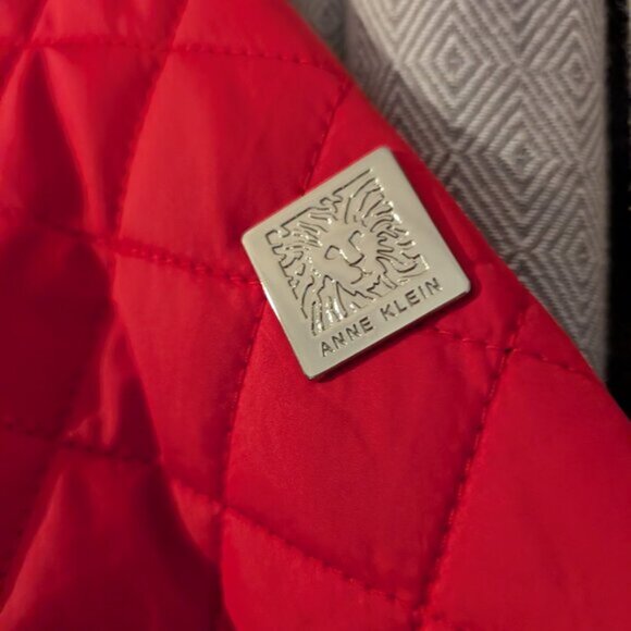 🧥 Anne Klein Quilted Jacket – Red (Size L) 🍁❤️ - Picture 6 of 9